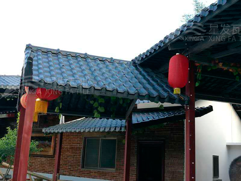 園林建筑搭建樹脂瓦涼亭，將景觀與藝術融合，別具一格！